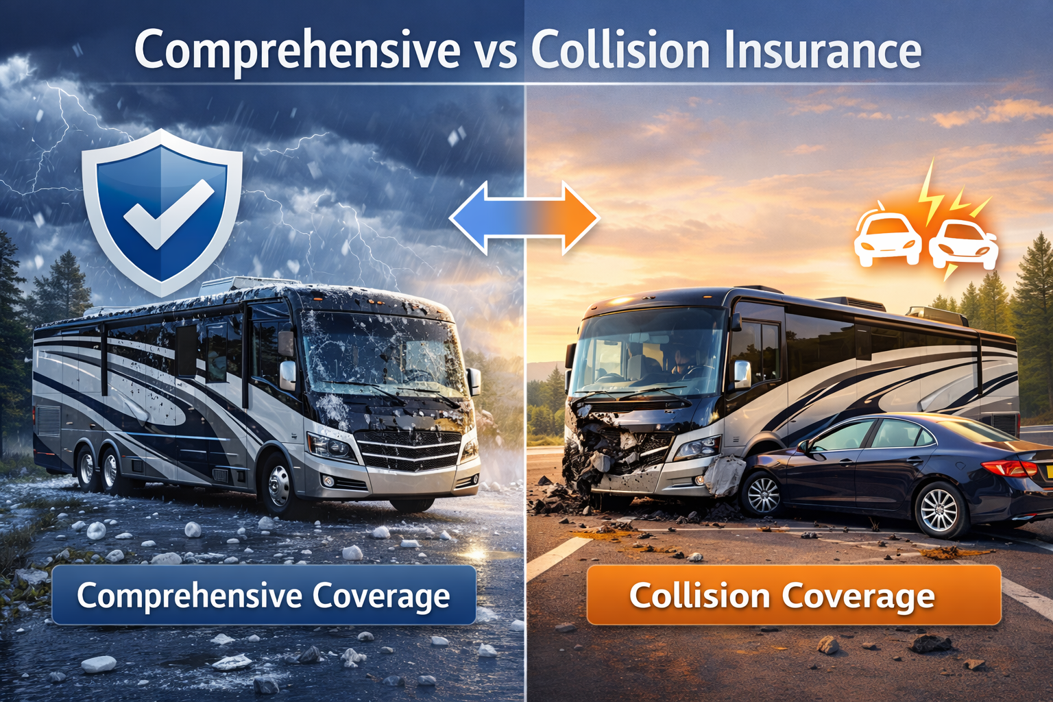 RV Comprehensive vs Collision Insurance